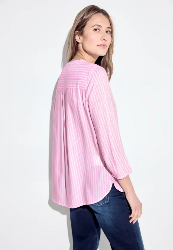 3/4 Arm Streifenbluse - tender rose