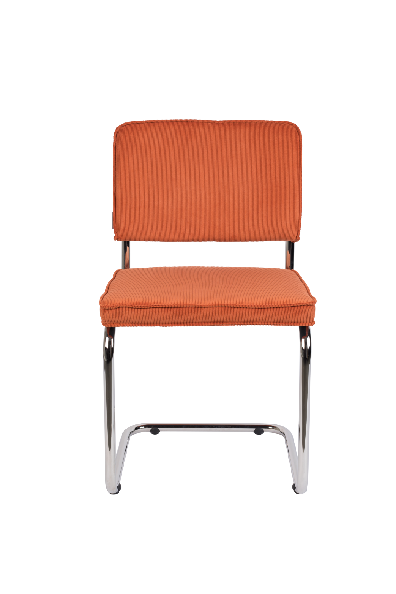 Eetkamerstoel RIDGE RIB oranje - set van 2