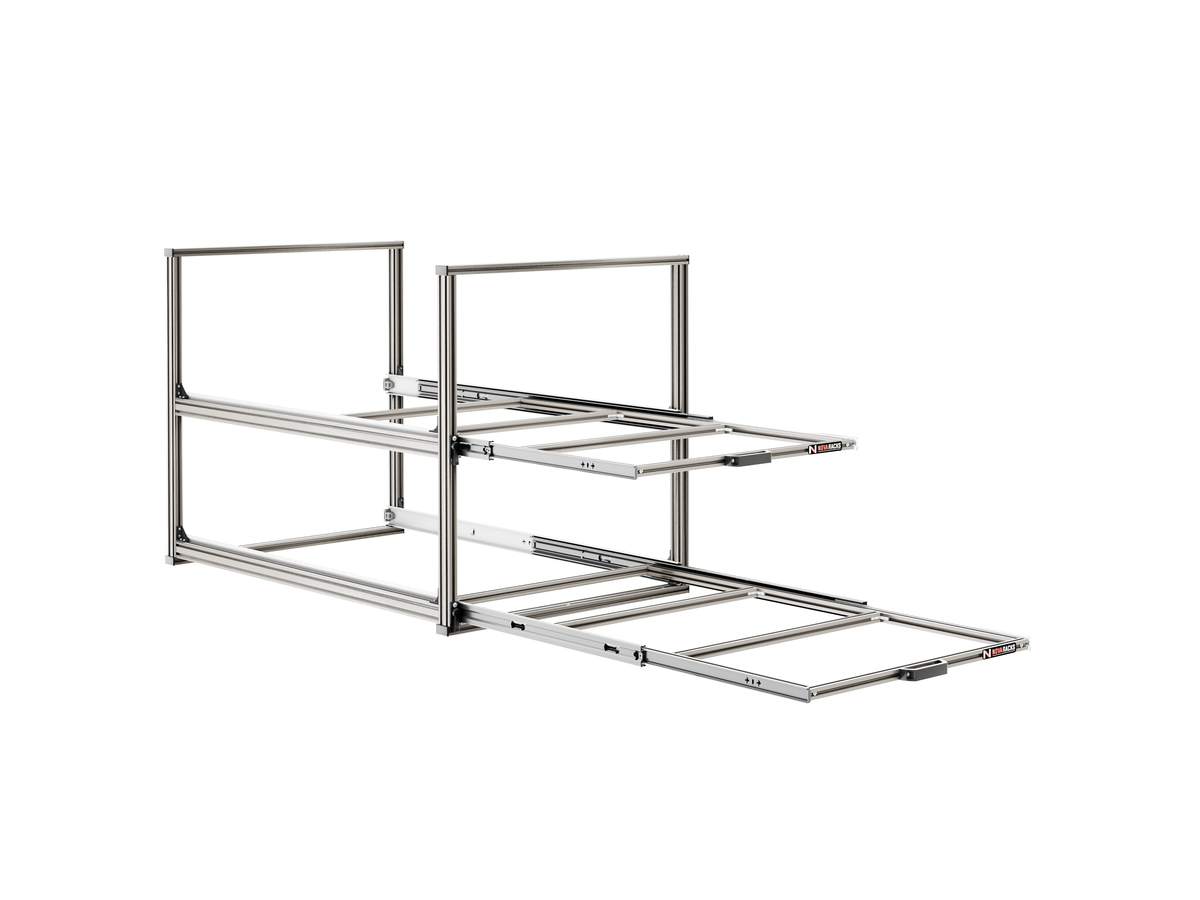 Nova Racks Serie V  2 Levels schuifopbergsysteem - 60x120x75 cm