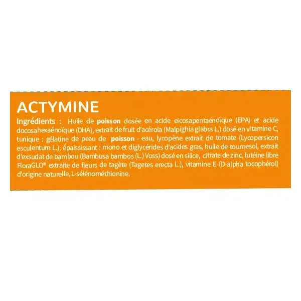 Codifra Actymine Capital Cutané et Préparation solaire 30 gélules