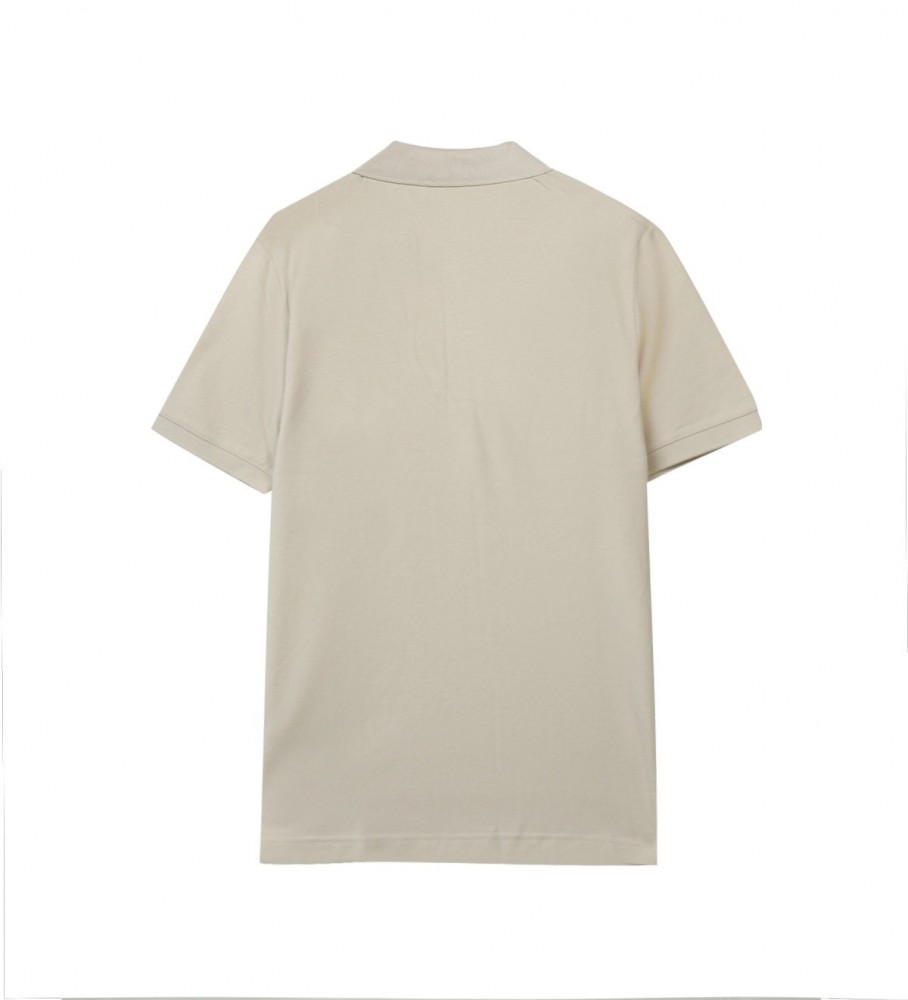 Polo Slim Calvin Klein em Piquet bege
