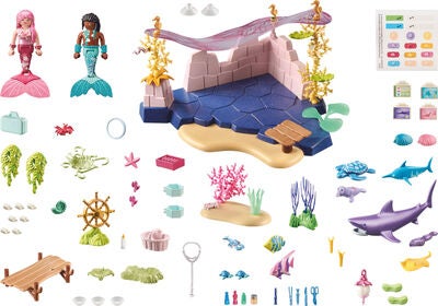 Playmobil 71499 Princess Magic Byggesett Princess Magic Sea Animal Care Of the Mermaids