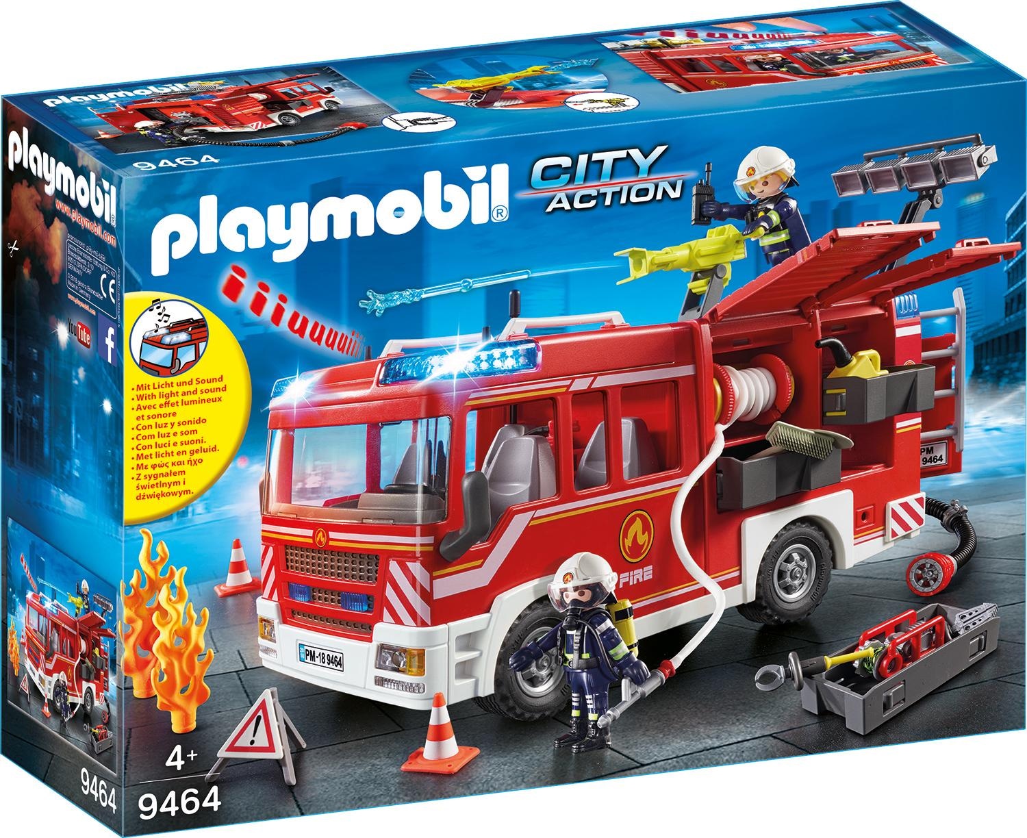 Playmobil® Konstruktions-Spielset »Feuerwehr-Rüstfahrzeug (9464), My Action Heroes« Made in Germany