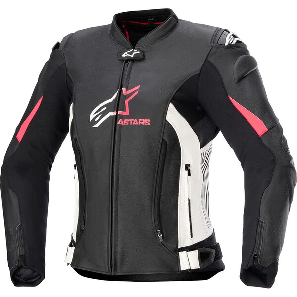 Alpinestars - Blouson femme Stella GP Plus V4 Noir / Blanc / Rose