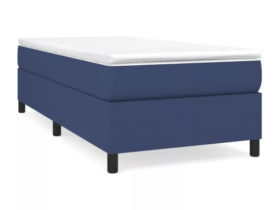 Sommier à lattes de lit Bleu 90x200 cm Tissu