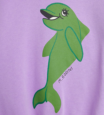 Mini Rodini Sweatshirt - Dolphin - Lila