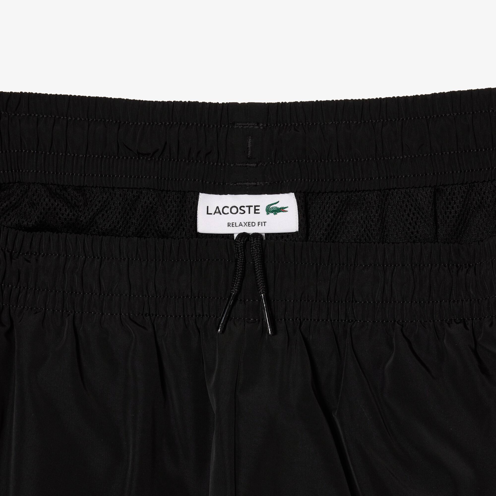 Trainingshose mit Kontrast-Detail im Lässigen Schnitt Trainingshosen - Schwarz - Lacoste - Herren