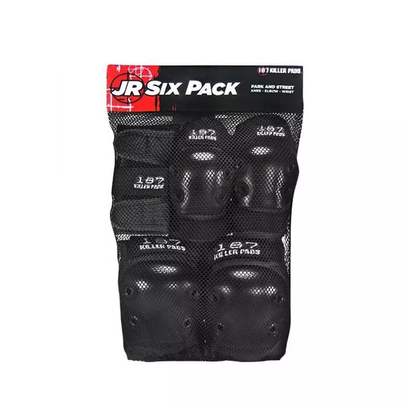 Set de protection 187 Junior Six Pack Set Black