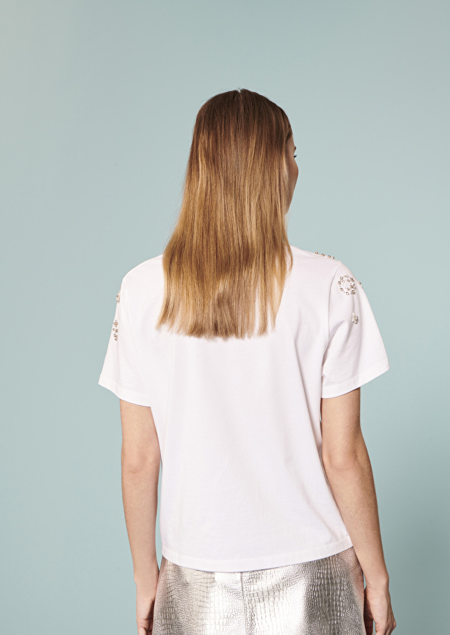 T-shirt Taraloveblanc en jersey