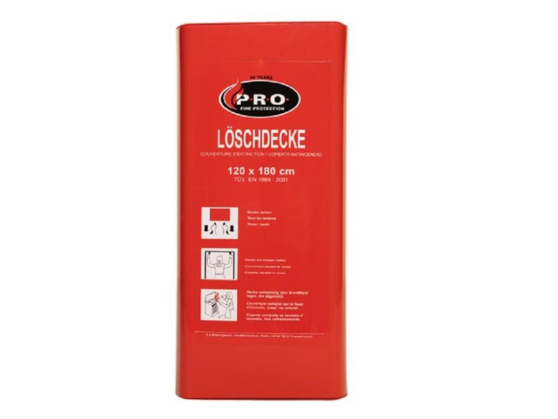 PRO Löschdecke 120 x 180 cm bis 1250 °C K.A.B PRO Löschdecke 1.2x1.8 m