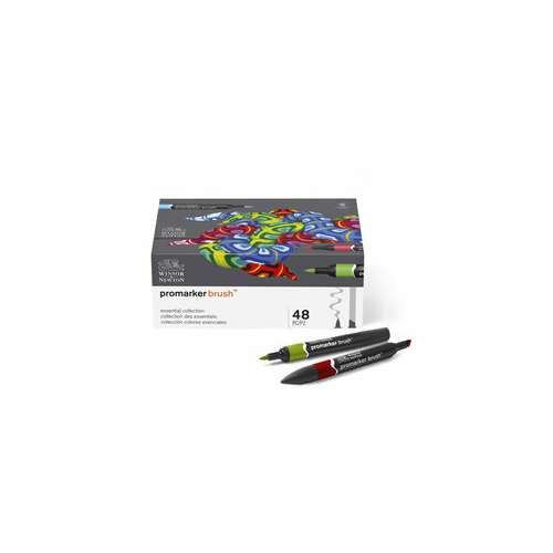WINSOR & NEWTON promarker brush™, 48er-Set, Essential Collection