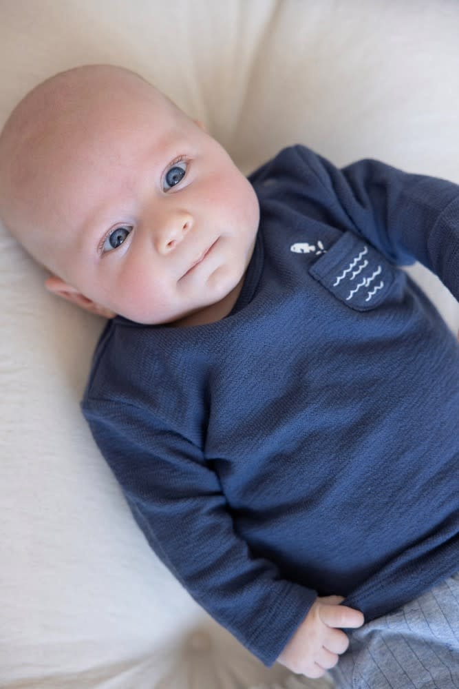 Feetje Feetje longsleeve - Blue Ocean indigo