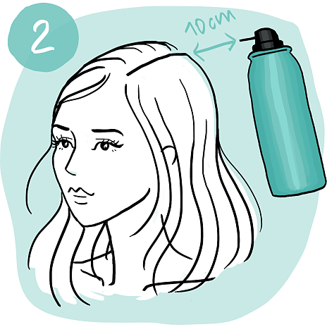Hårfarvespray Dark Brown