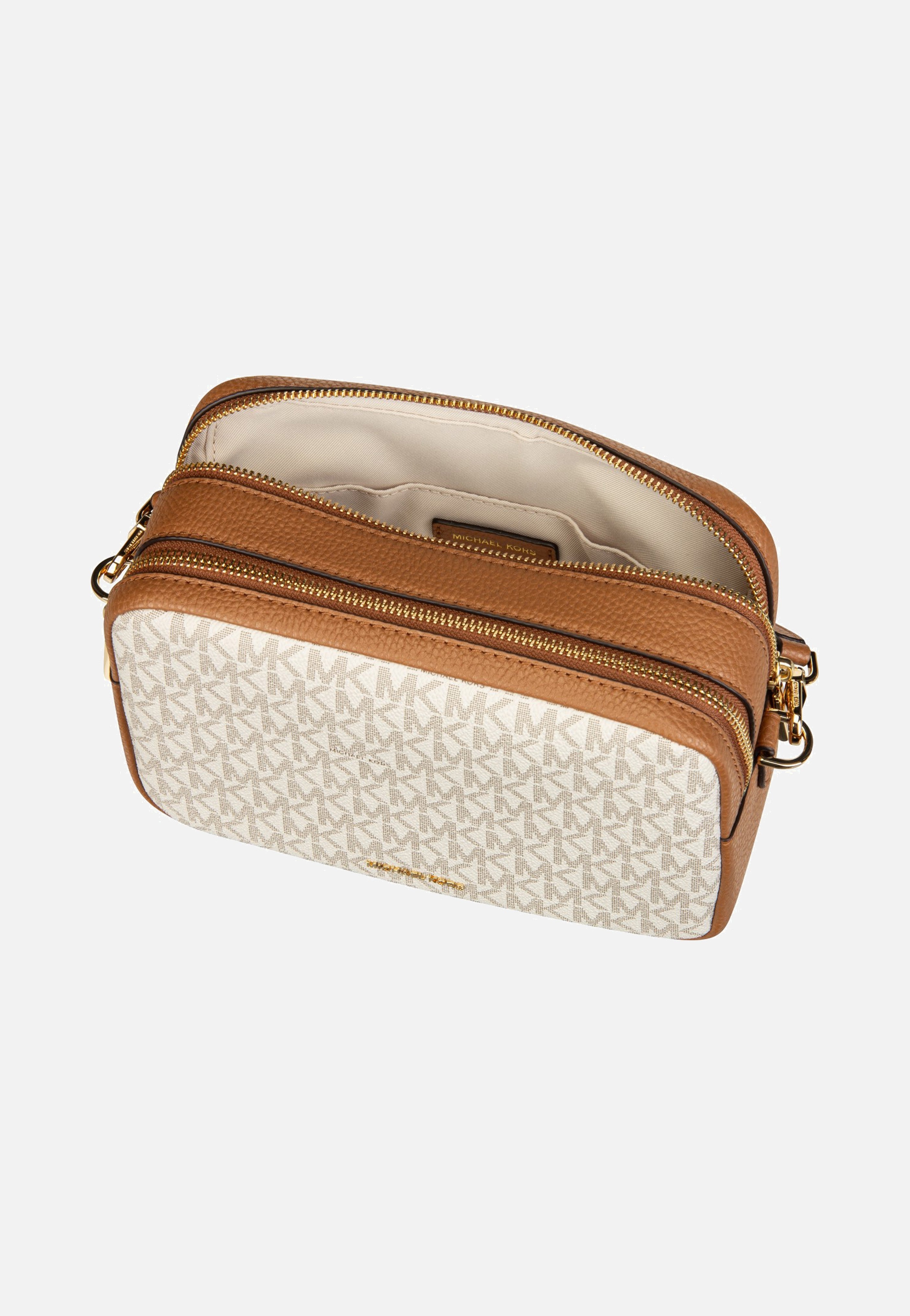Bryant MD Double Zip Chain Cam Vanilla/Acorn - Crossbody Bag
