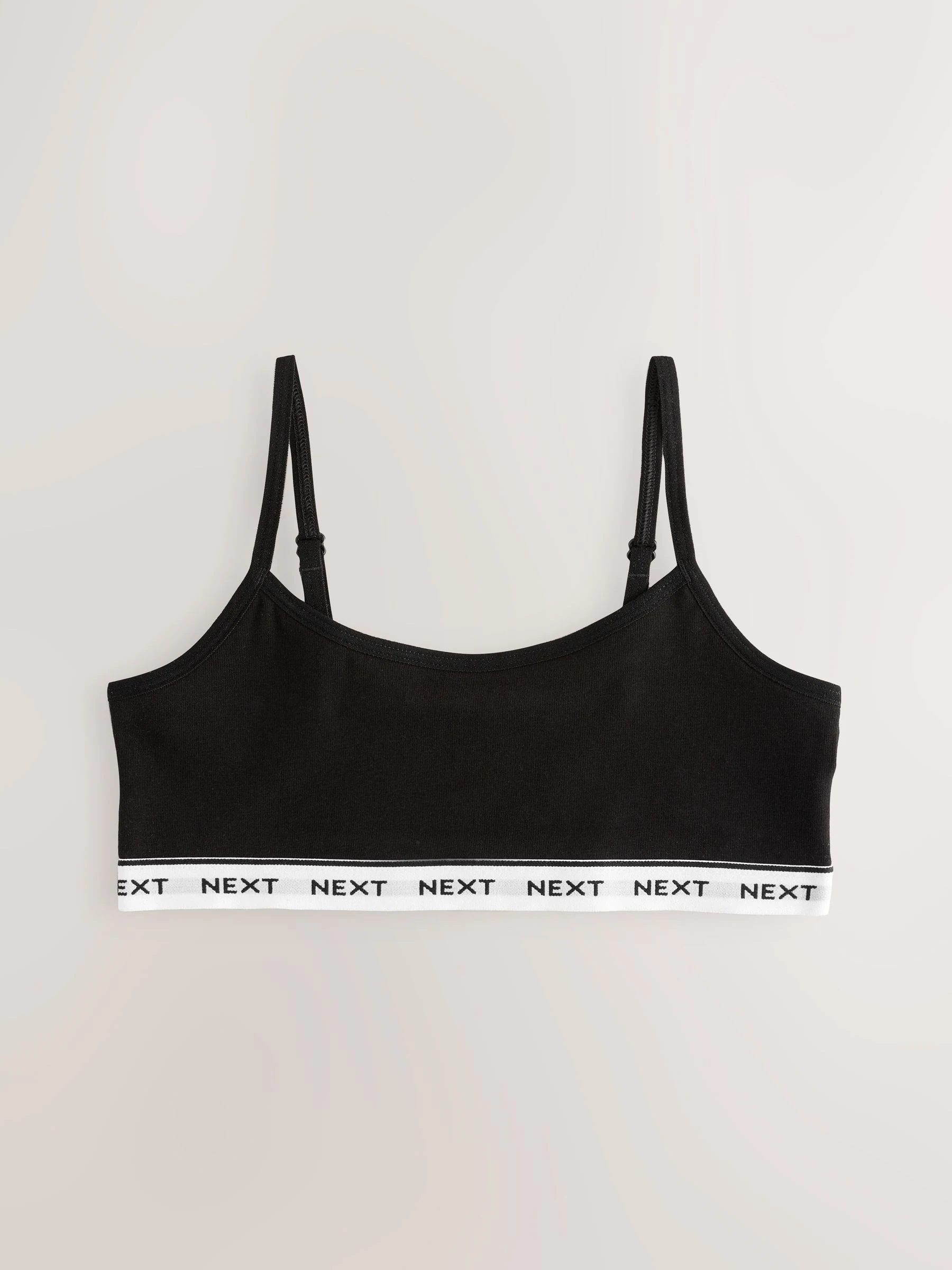 Grijs/zwart/wit - Set van 3 crop tops met bandjes (5 - 16 jr)