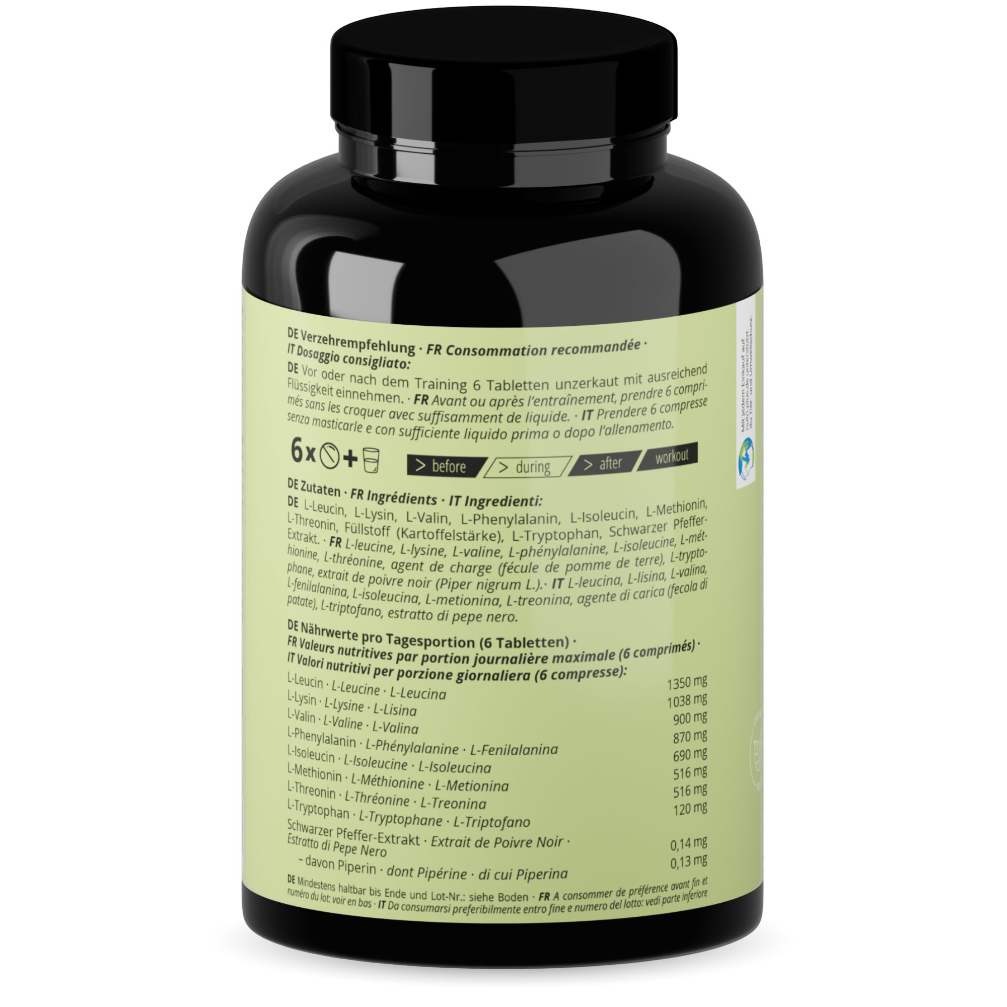 Nutri+ EAA Tabletten 6000 - Essentielle Aminosäuren Komplex