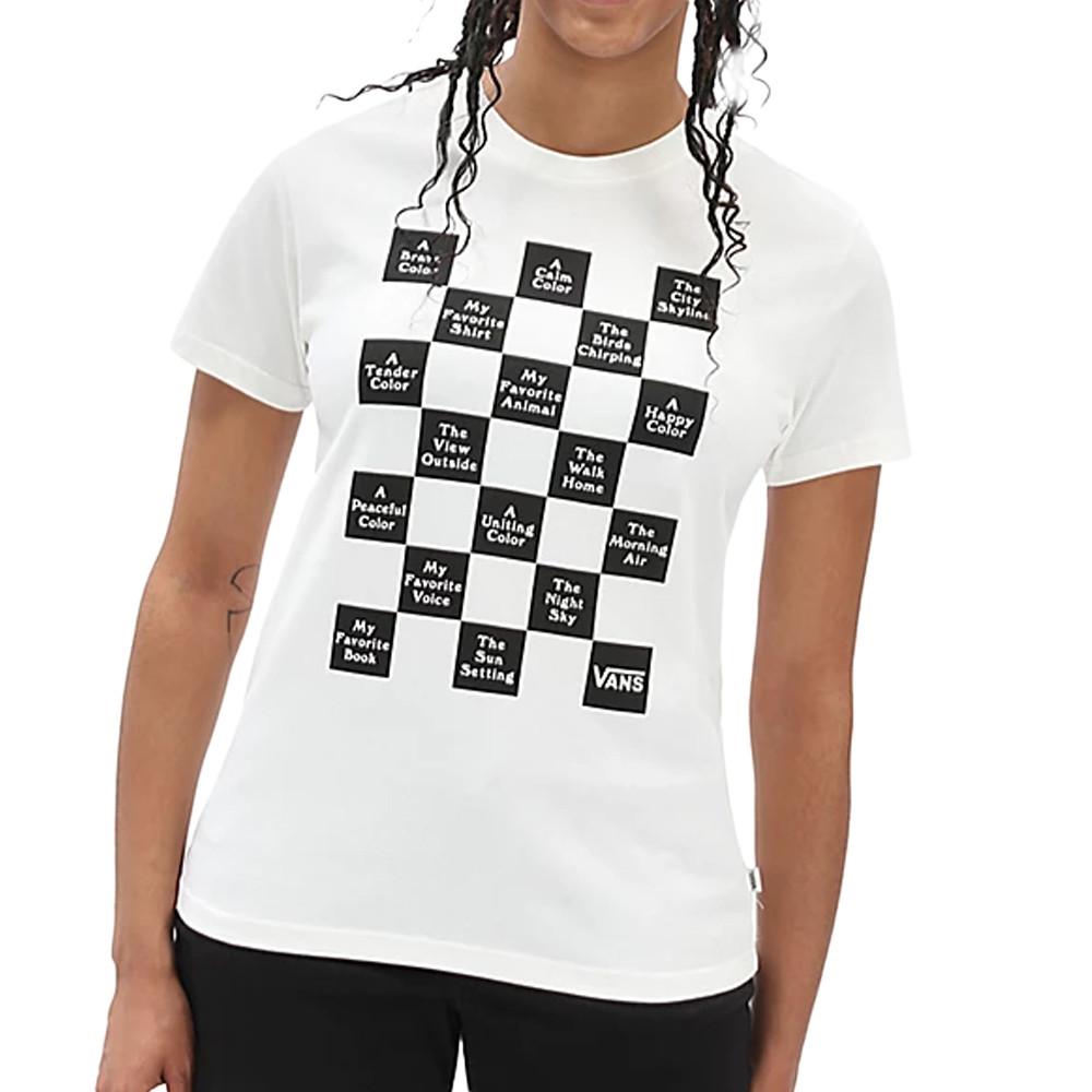 Vans T-shirt Blanc Femme Vans Day