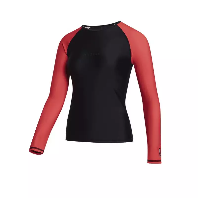 Lycra femme MYSTIC Jayde L/S Rashvest Black / Red