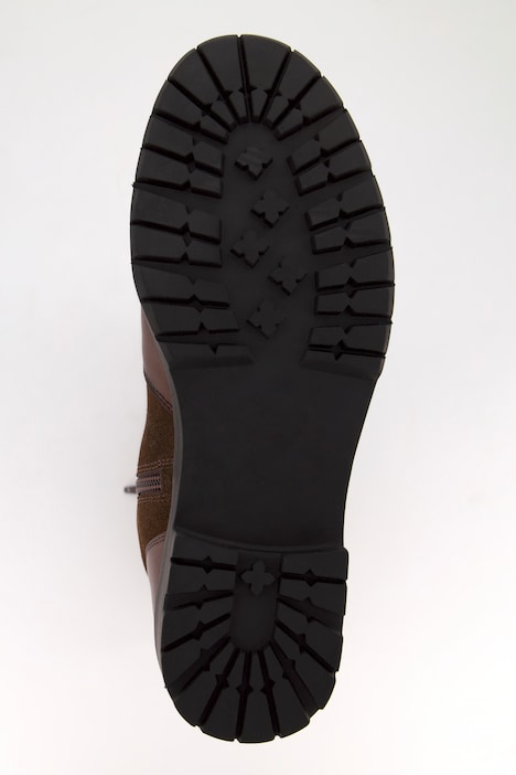 Lederstiefel, Nappa-/Veloursleder, Zipper, Weite H