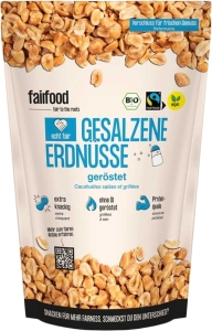 Fairfood Erdnüsse Geröstet Gesalzen, 125 g
