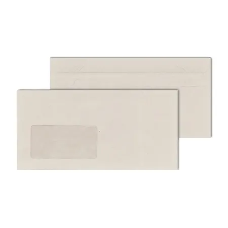 Idena 10544 Briefumschläge mit Fenster DIN lang, recycl., 25 Stück
