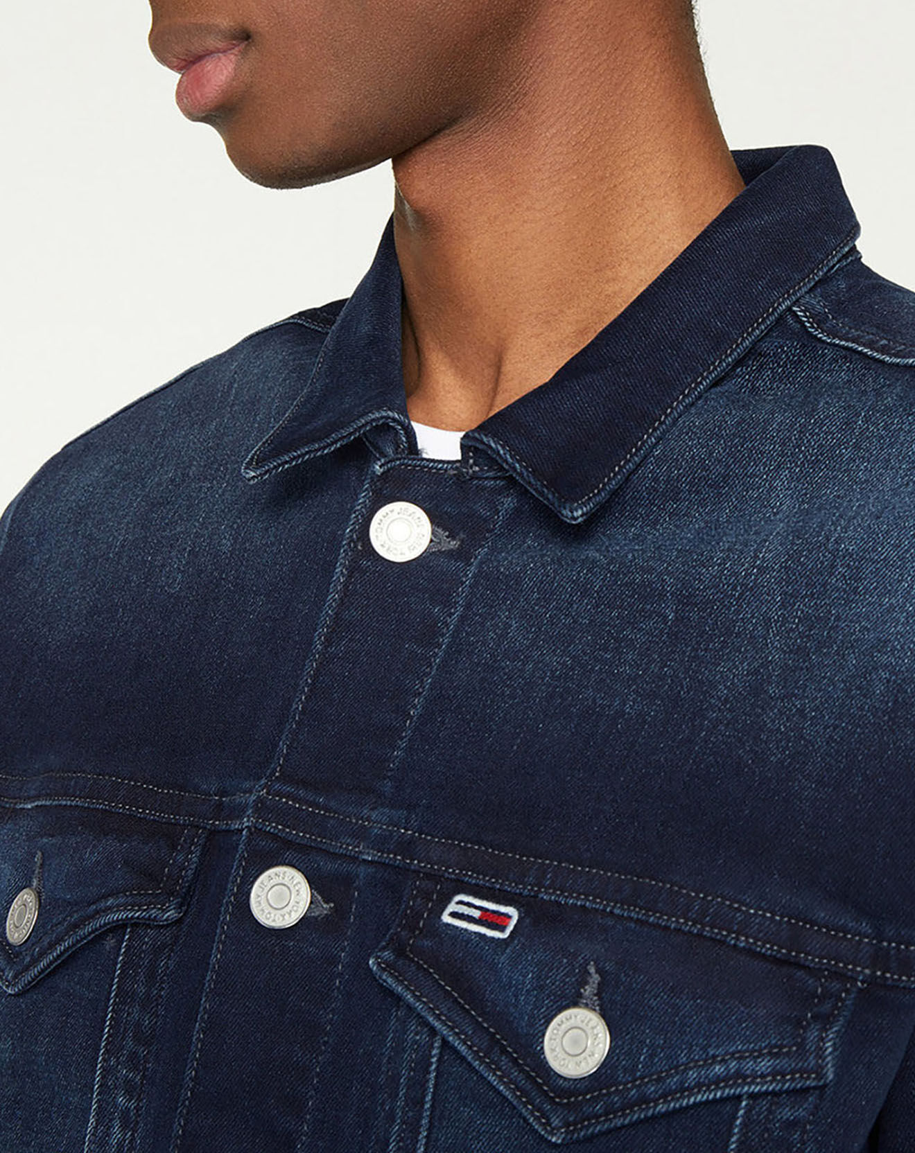 Tommy Jeans Veste en jean trucker regular bleu brut