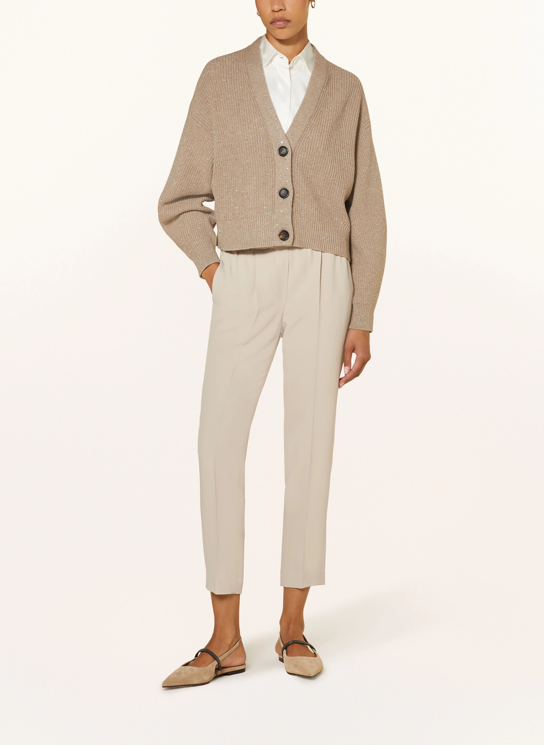 BRUNELLO CUCINELLI 7/8-Hose mit Seide