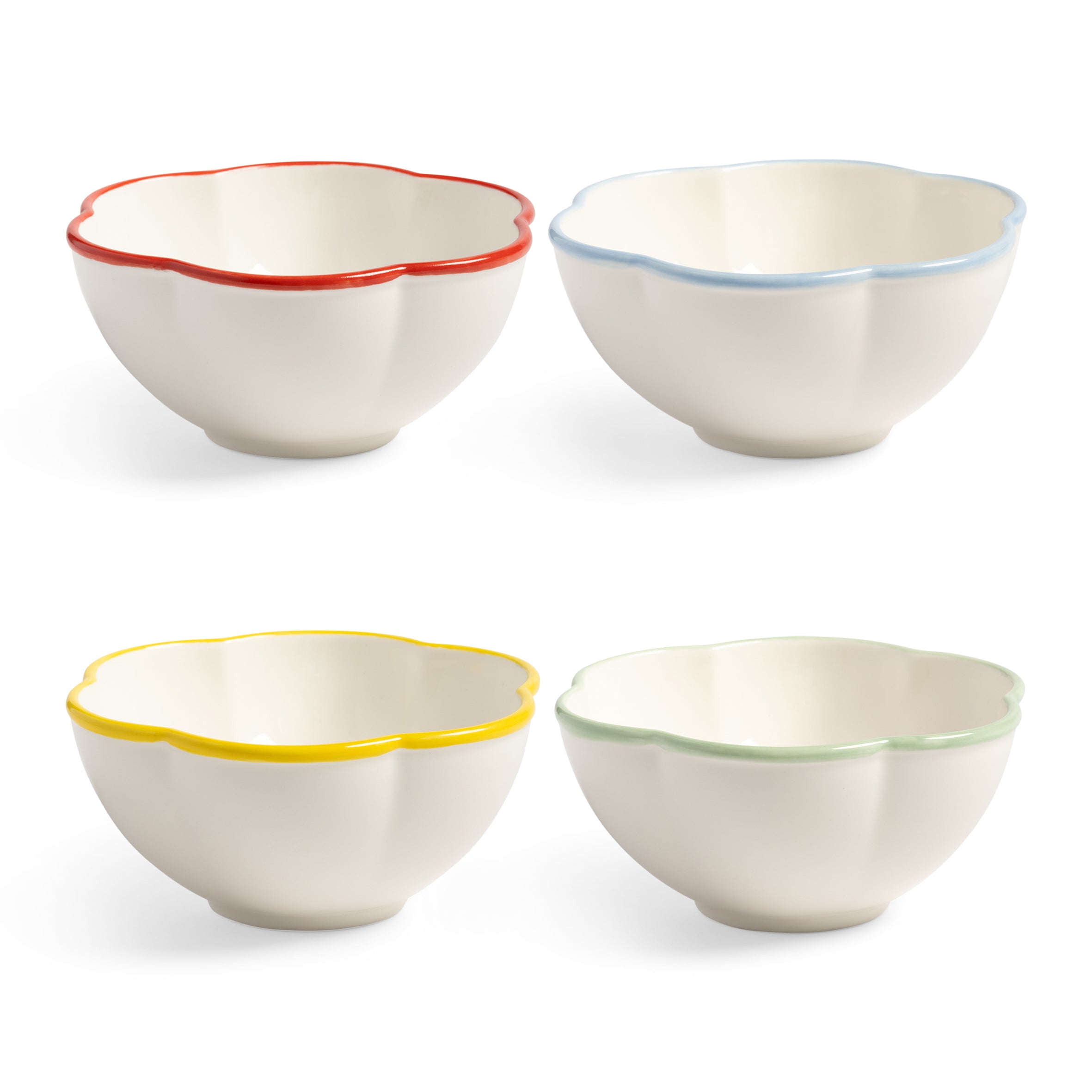 &k amsterdam Folk Kommen Ã 12,5 cm - Set van 4