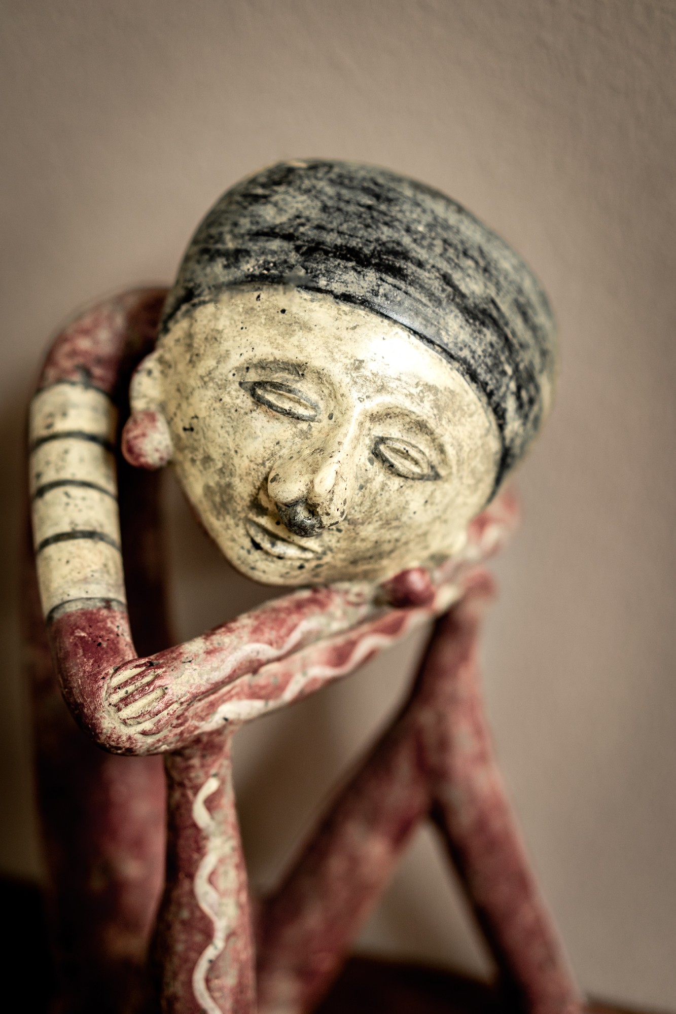 Terrakotta-Figur 'Nayarit', handbemalt, H 35 cm, B 25 cm, L 20 cm von fischer's lagerhaus