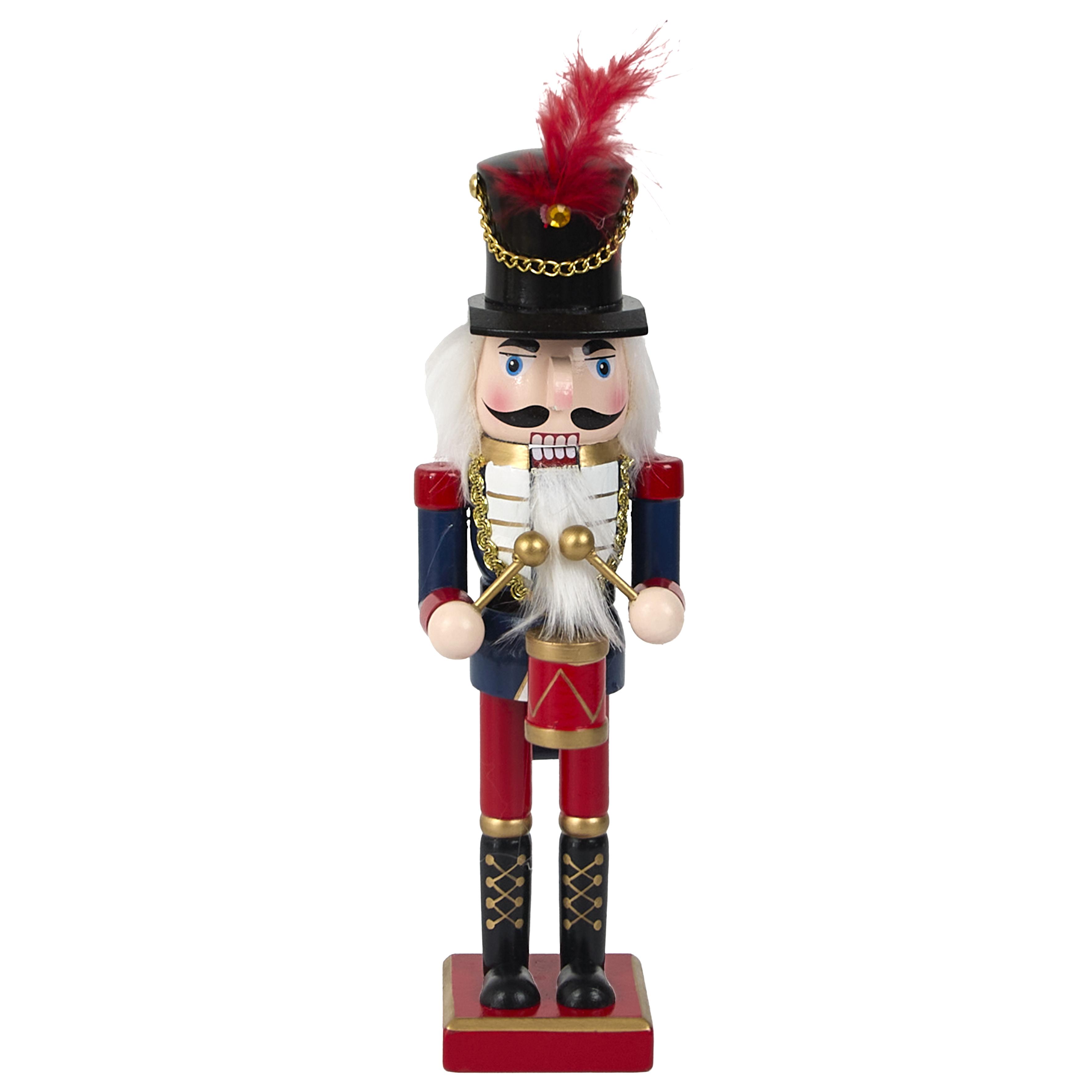 CASSE NOISETTE BLEU ET ROUGE H.25CM