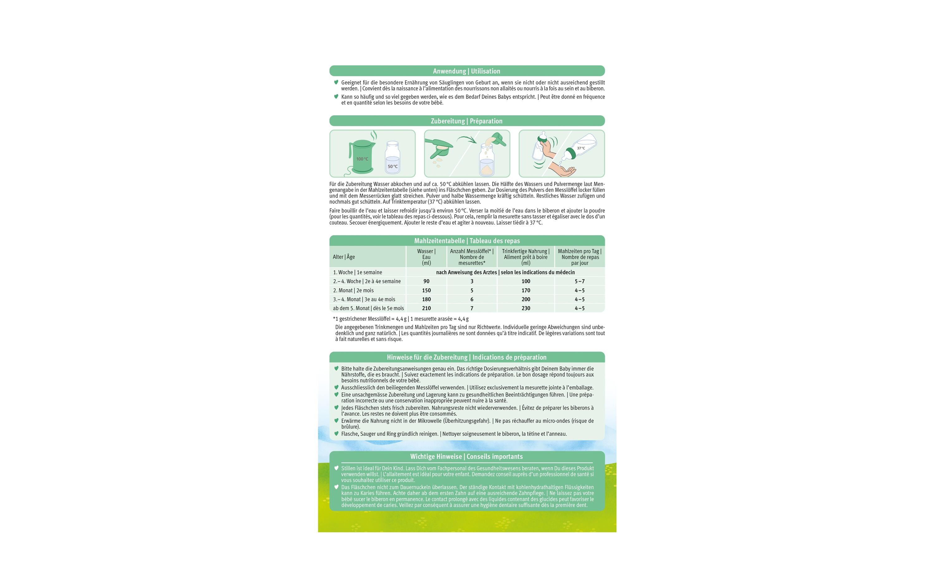 Anfangsmilch PRE Bio Ziegenmilch 400 gAnfangsmilch PRE aus Ziegenmilch