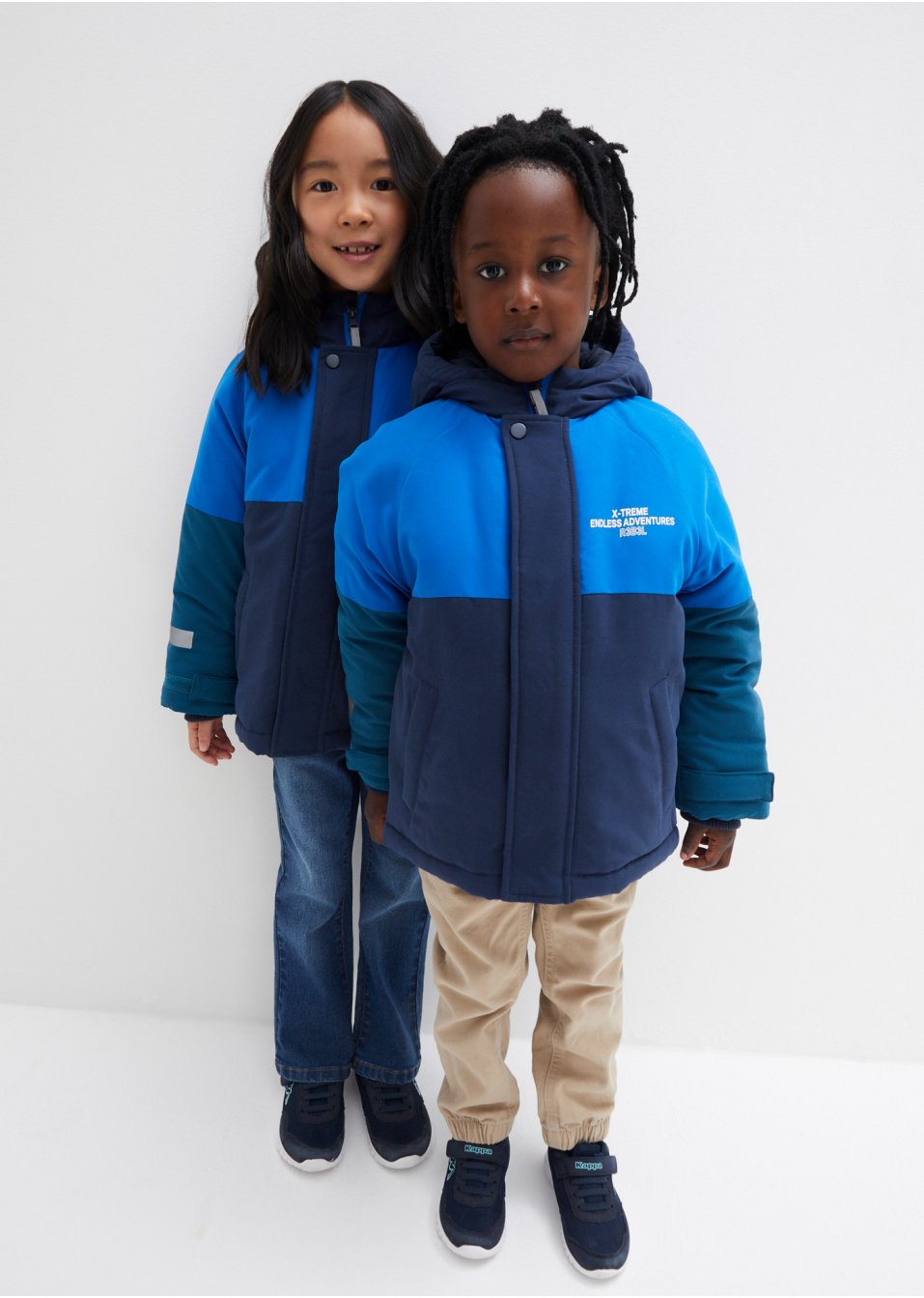 Veste hiver enfant style color block