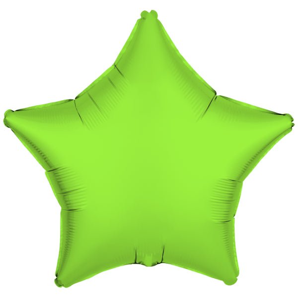 Ster Helium Ballon Neon Groen Leeg 48cm