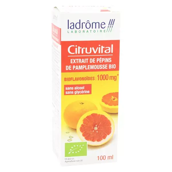 Ladrôme Citruvital Extrait de Pépins de Pamplemousse Bio 100ml