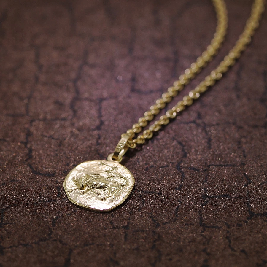 trendor Sternzeichen für Kinder Stier Gold 333 Anhänger + Halskette gold