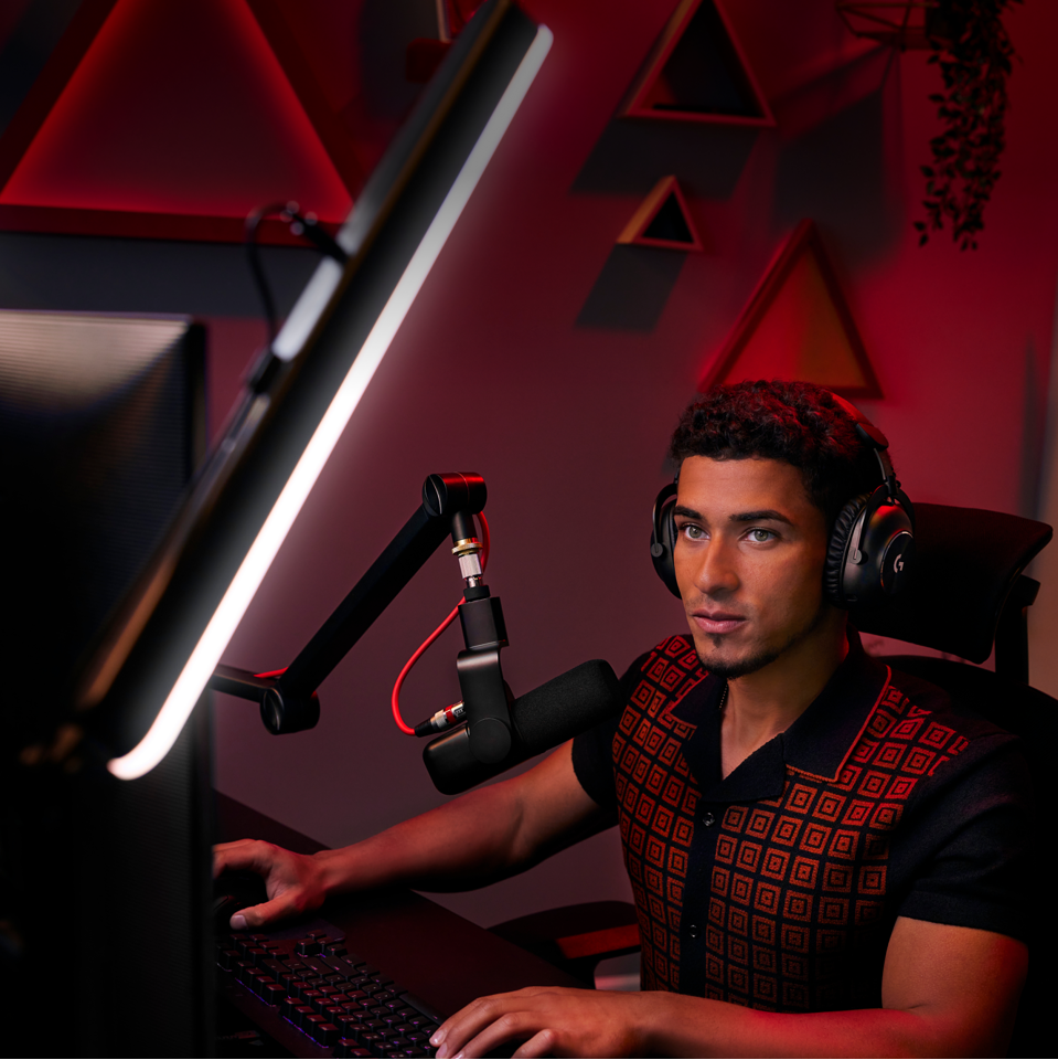 Logitech G - Litra Beam LX Dual-Sided RGB Streaming Key Light