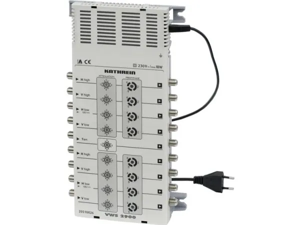 Kathrein VWS 2900, 1 inputs, 8 outputs, 950 - 2150 MHz, 40 dB, 17 - 24 dB, IP30