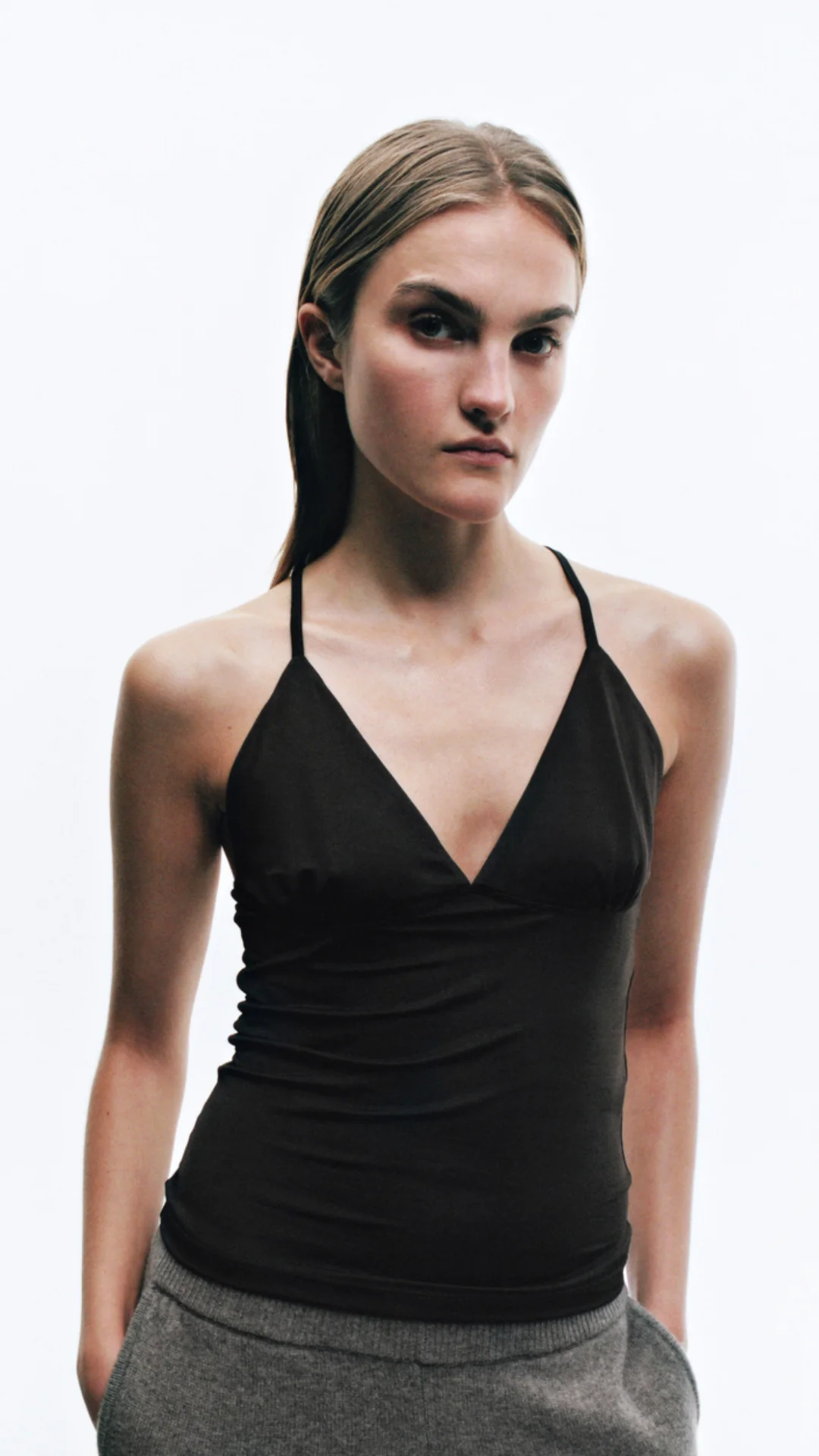 Samsøe Samsøe  Safaye strap top - sort