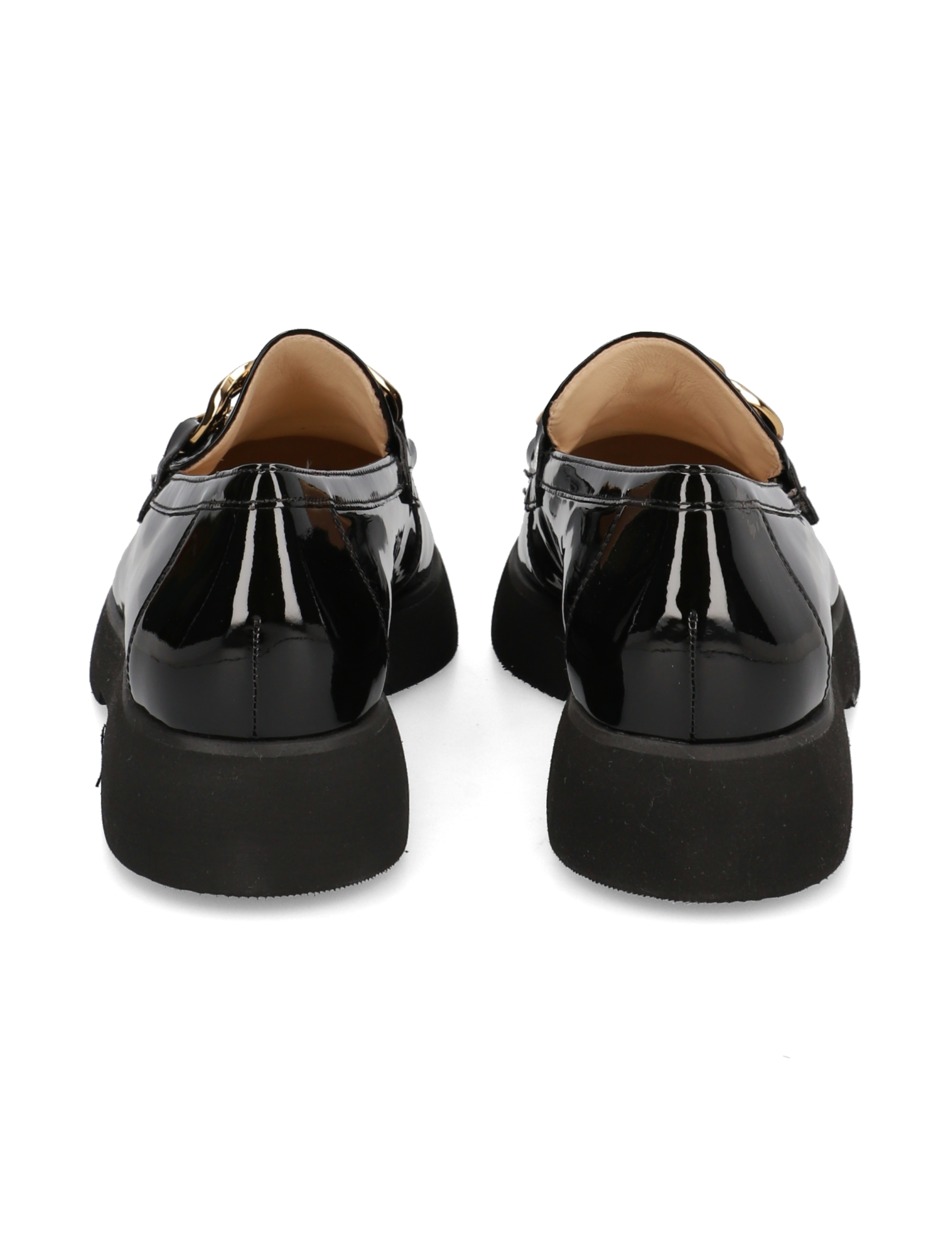Lackleder Slipper