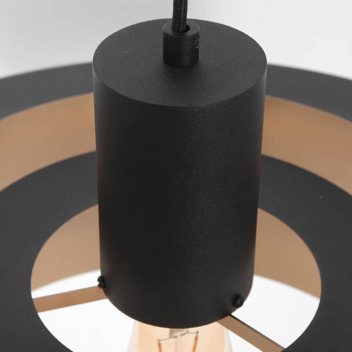 Anne Lighting - hanglamp - Flinter - zwart - metaal - Ã 50cm - E27 -