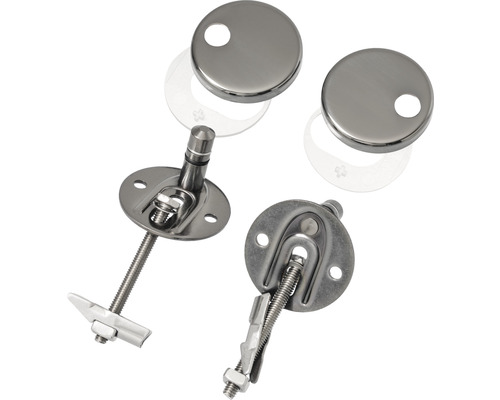 REIKA Mito toiletzitting, matzwart, scharnieren gepolijst antraciet, met soft-close mechanisme en Quick&Clean.