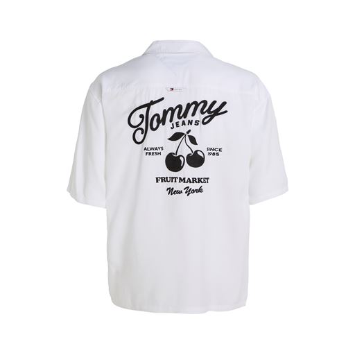 Tommy Jeans Graphic Resort Skjorte, White, L