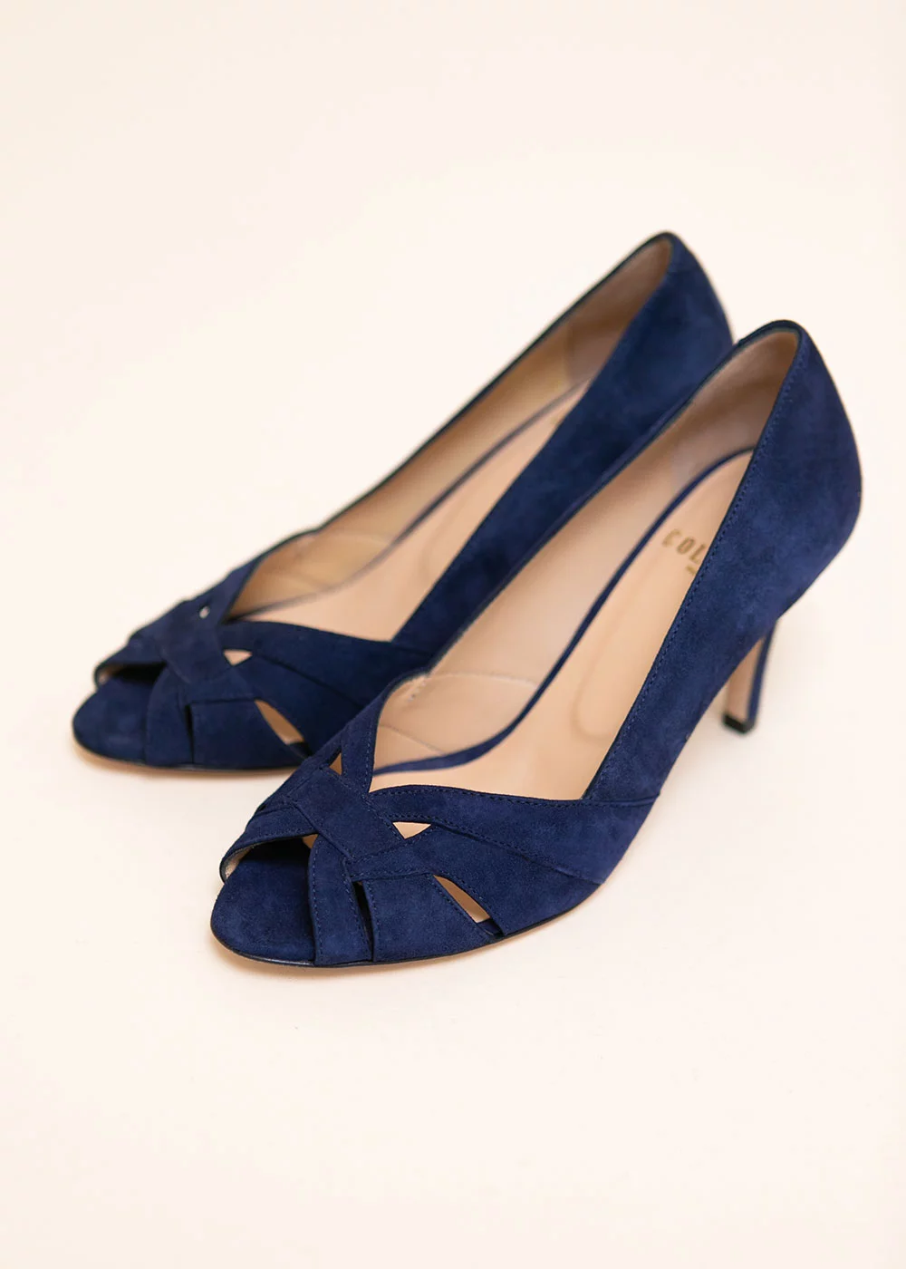ESCARPIN FRANCESCA VELOURS MARINE