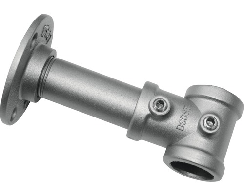 Wandbeugel voor industriële woning, zilver, Ø 25 mm