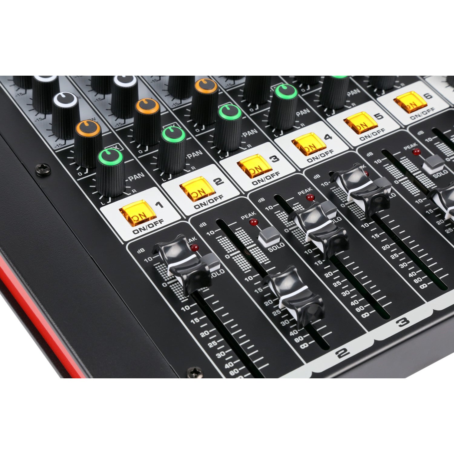 Power Dynamics PDM-M404A 4-kanaals mixer met ingebouwde versterker