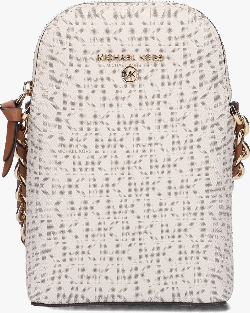 MICHAEL KORS beige michael kors schoudertas jet set charm