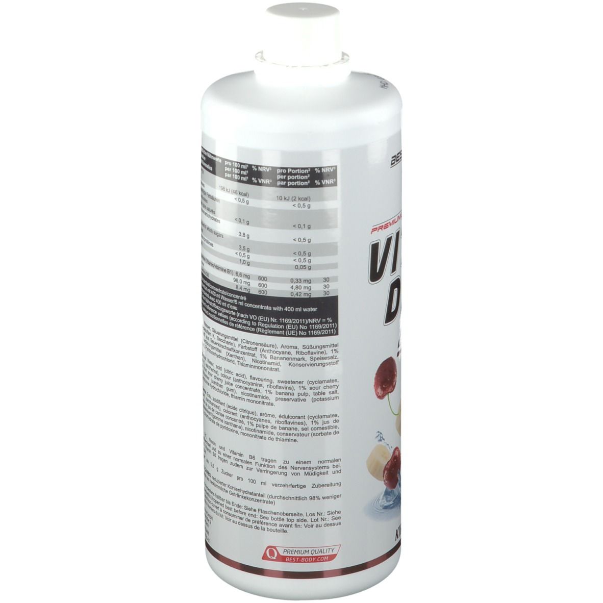 Best Body Nutrition Low Carb Vital Drink, Kirsche-Banane