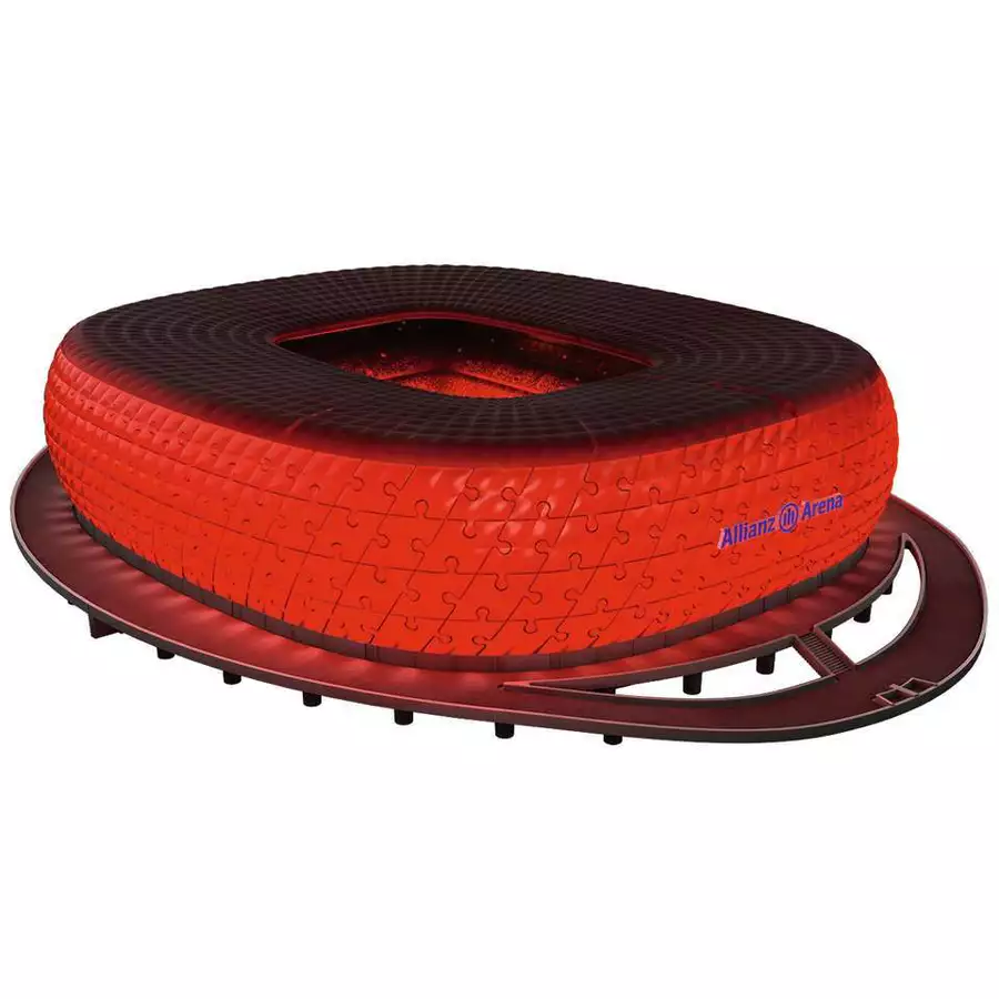 Ravensburger Allianz Arena bei Nacht bunt