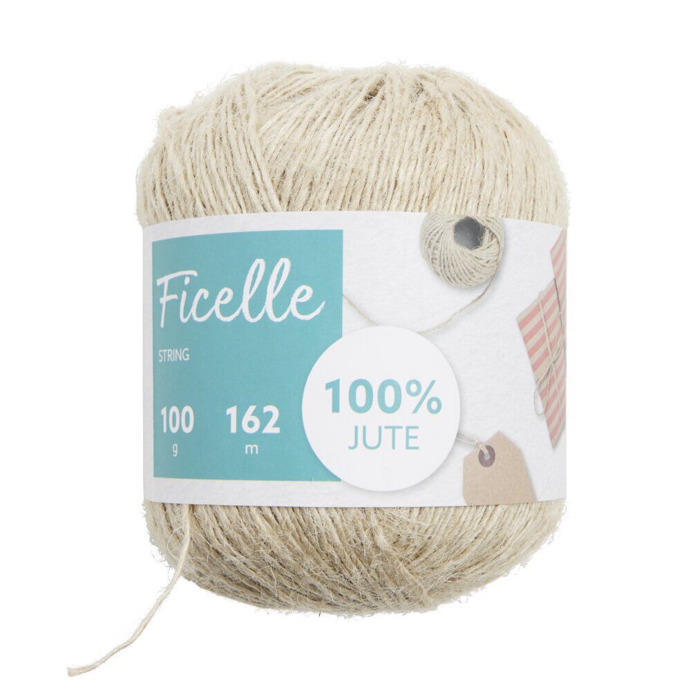 Bobine de ficelle en jute 160M 100gr