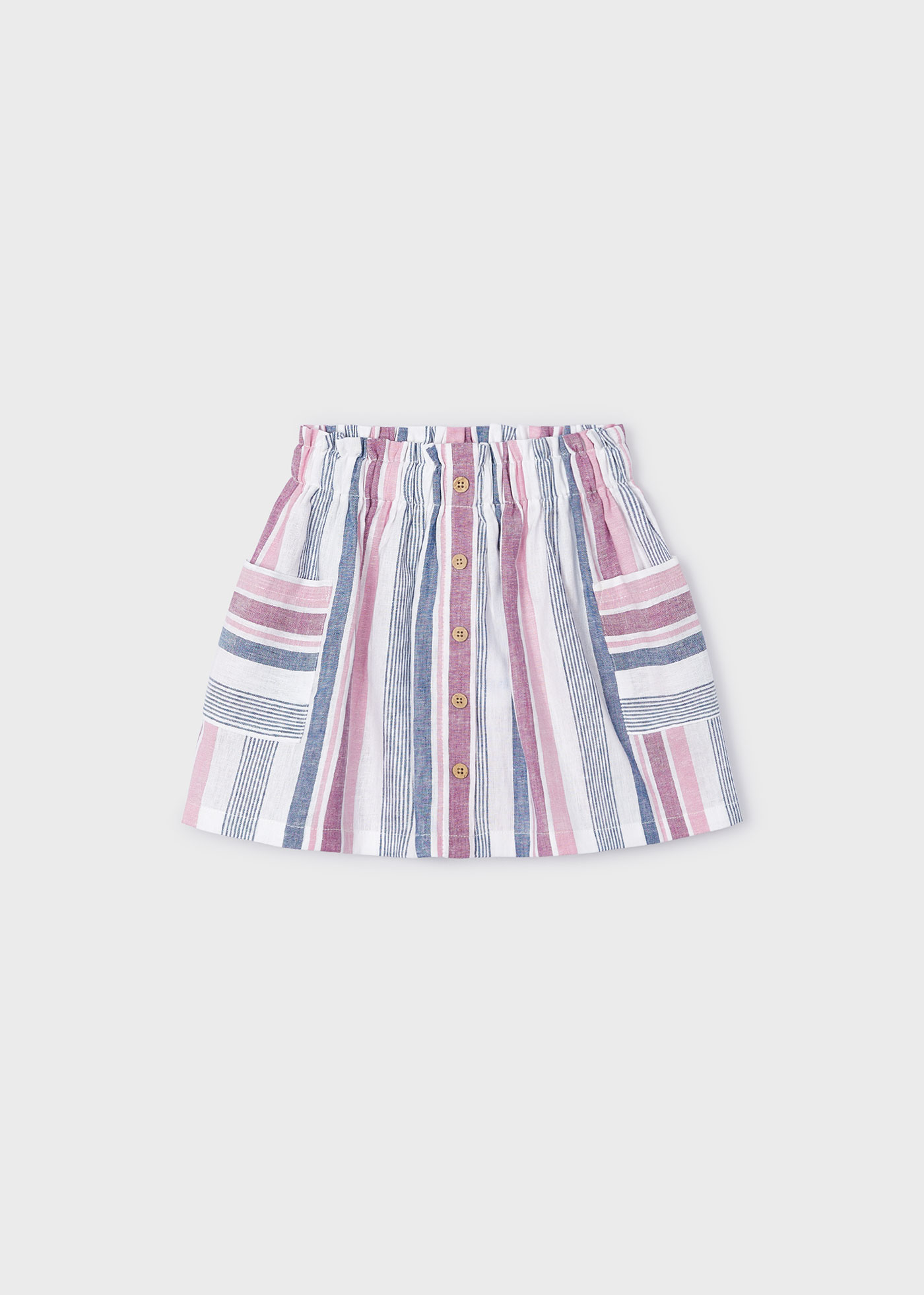 Saia listrada para meninas
